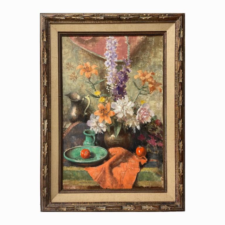 Bela Kontuly Large Floral Still Life Oil On Canvas (1 of 4)