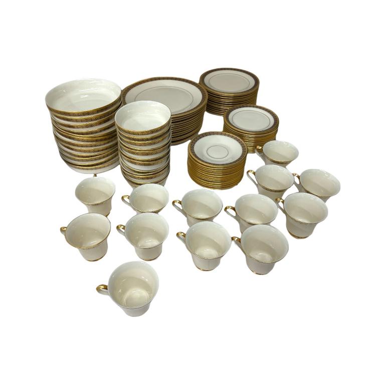 50pc Lenox "Tudor" China Tableware Dinner Service (1 of 6)