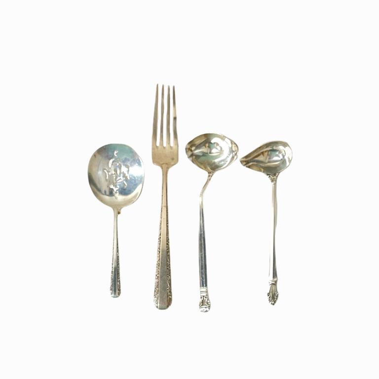 4pcs Misc Sterling Silver Flatware Jensen Towle (1 of 4)