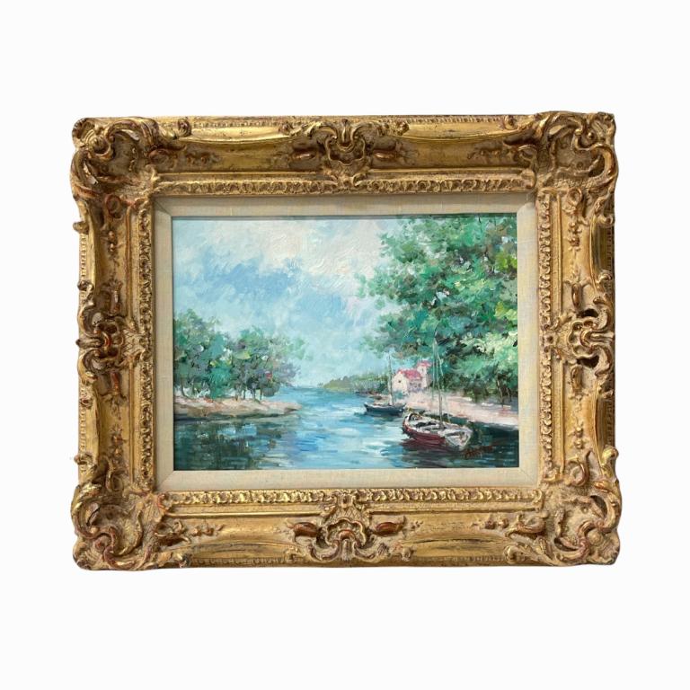 Signed Austin Impressionism Landscape Oil/Canvas (1 of 4)