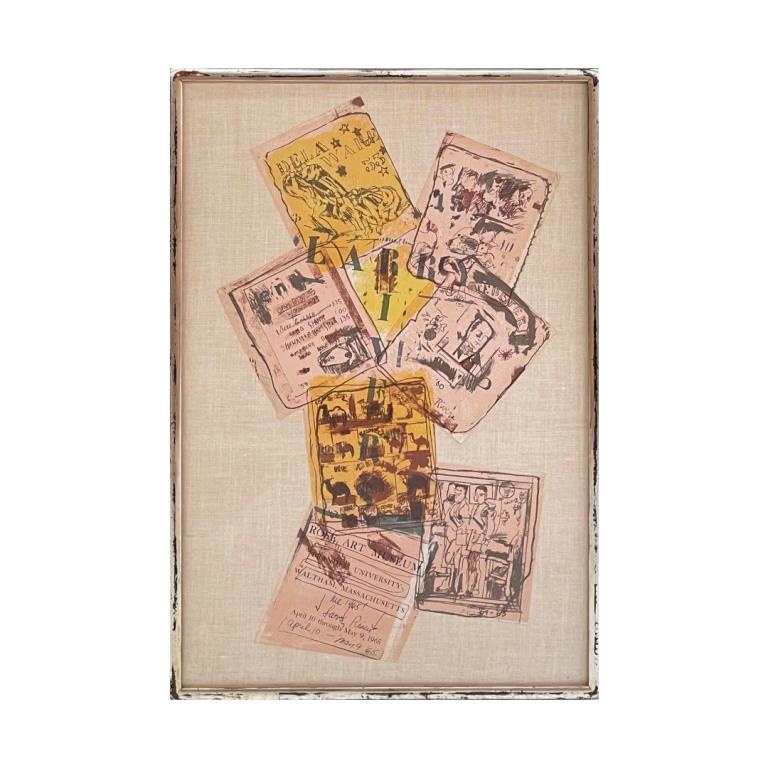 Larry Rivers "Brandeis Show Collage" Mixed Media (1 of 6)