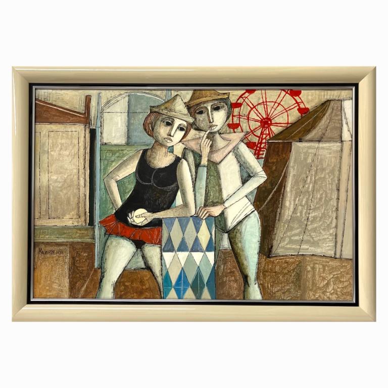 Lucio Ranucci Carnival Performers Oil Painting (1 of 4)