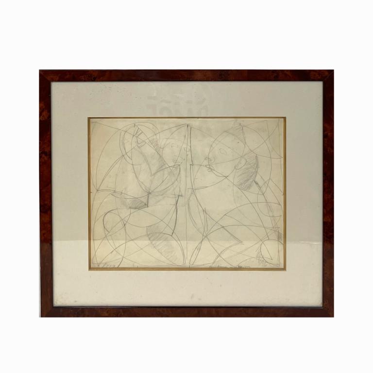 Pencil On Paper Study. Signed Lower Right (1 of 4)