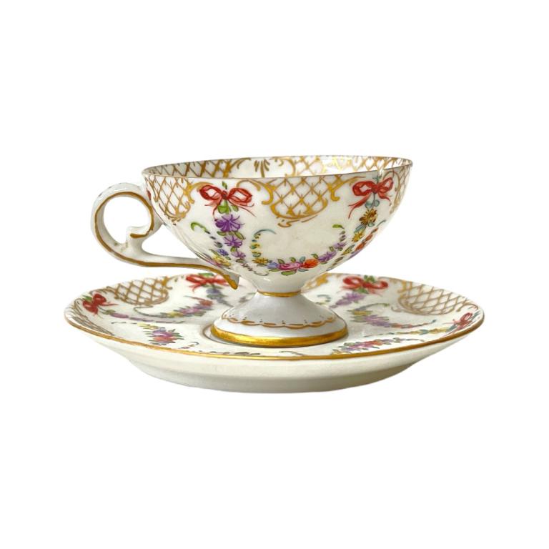Dresden Germany Demitasse Cup With Saucer (1 of 4)