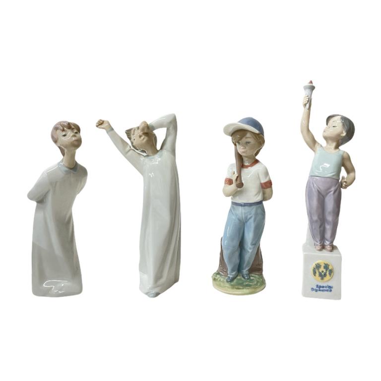 4 Lladro Spain Boy Figures 7610 7513 4870 4869 (1 of 5)