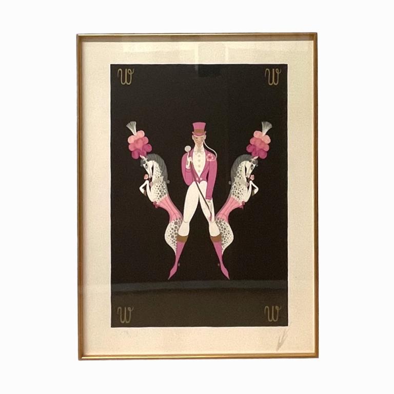 Erte "W" Lithograph Pencil Signed LE 278 of 350 (1 of 4)