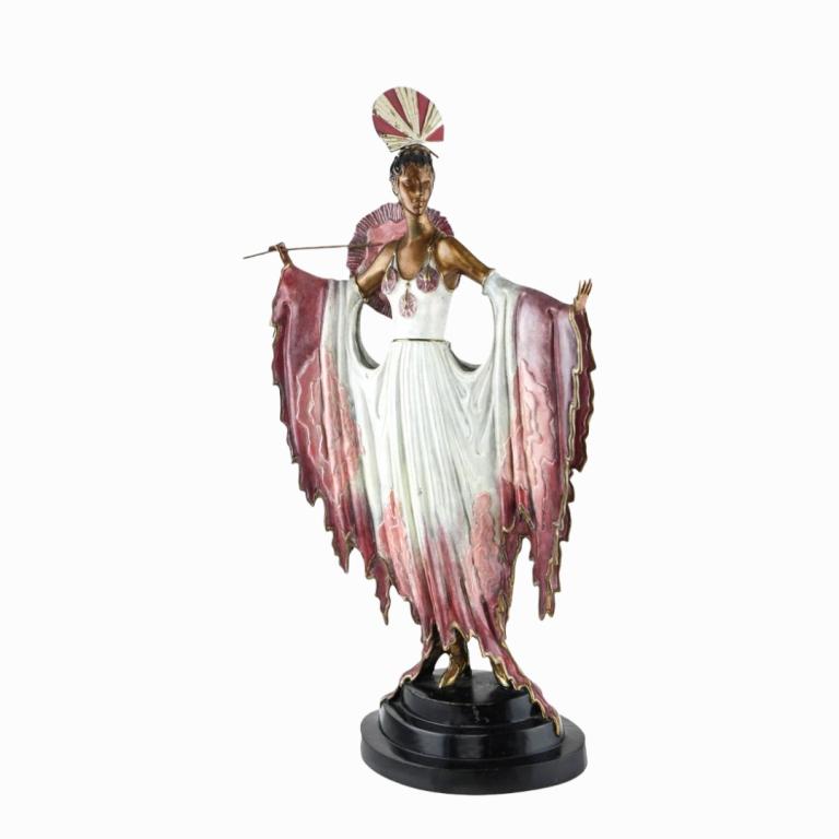 Erte Twilight Cold Painted Limited Edition Bronze (1 of 1)