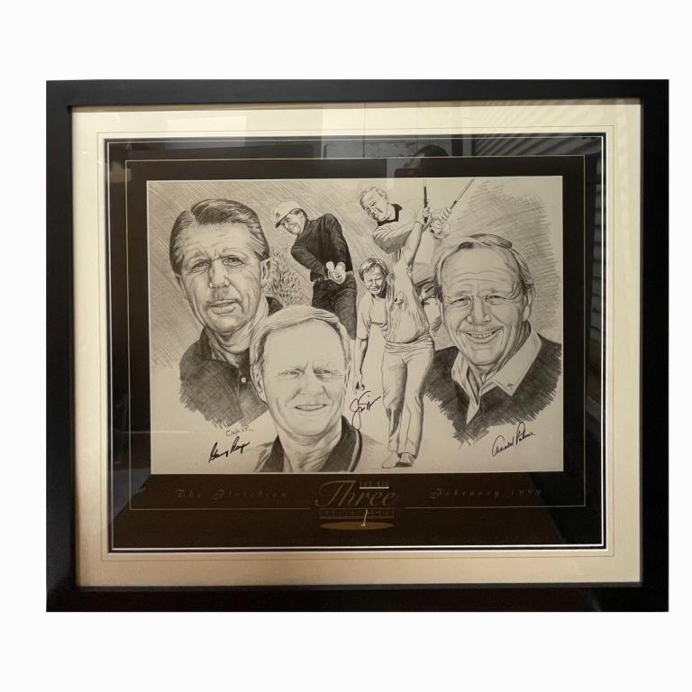 Signed "The Big 3 Invitational" 1999 Print (1 of 4)