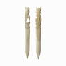 2 Antique Carved Egyptian Ebros Deity Letter Opene
