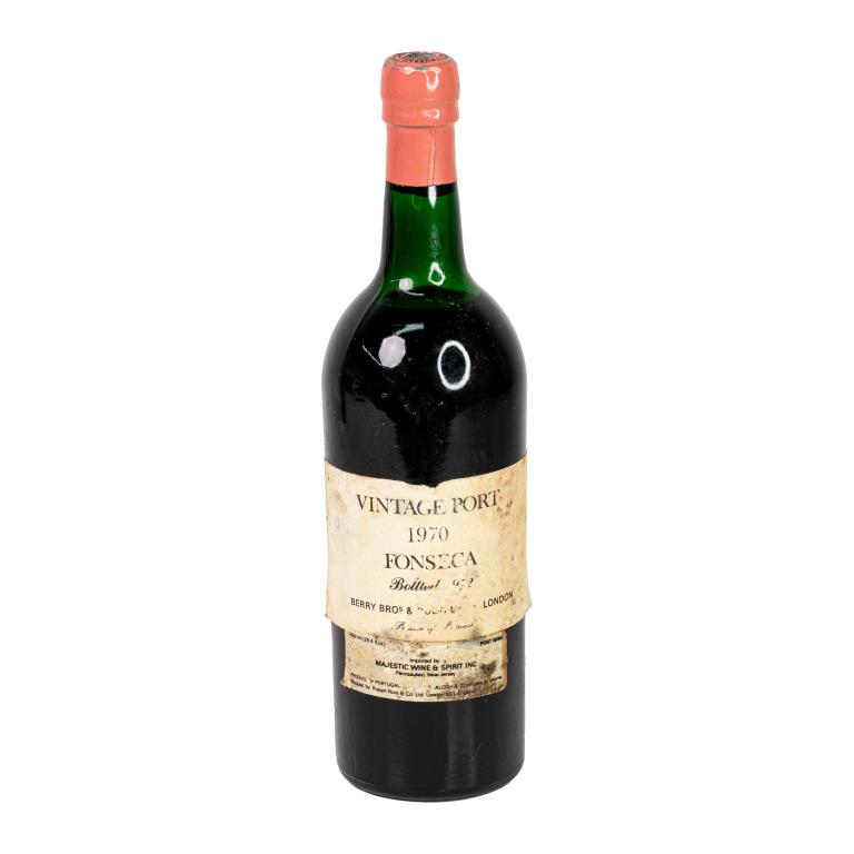 1970 Berry Bros & Rudd Fonseca Port Wine 750mL: Vintage 1970 Berry Brothers & Rudd Fonseca Port Wine bottle 750mL. Sealed and kept in cellar. Wear to labels.