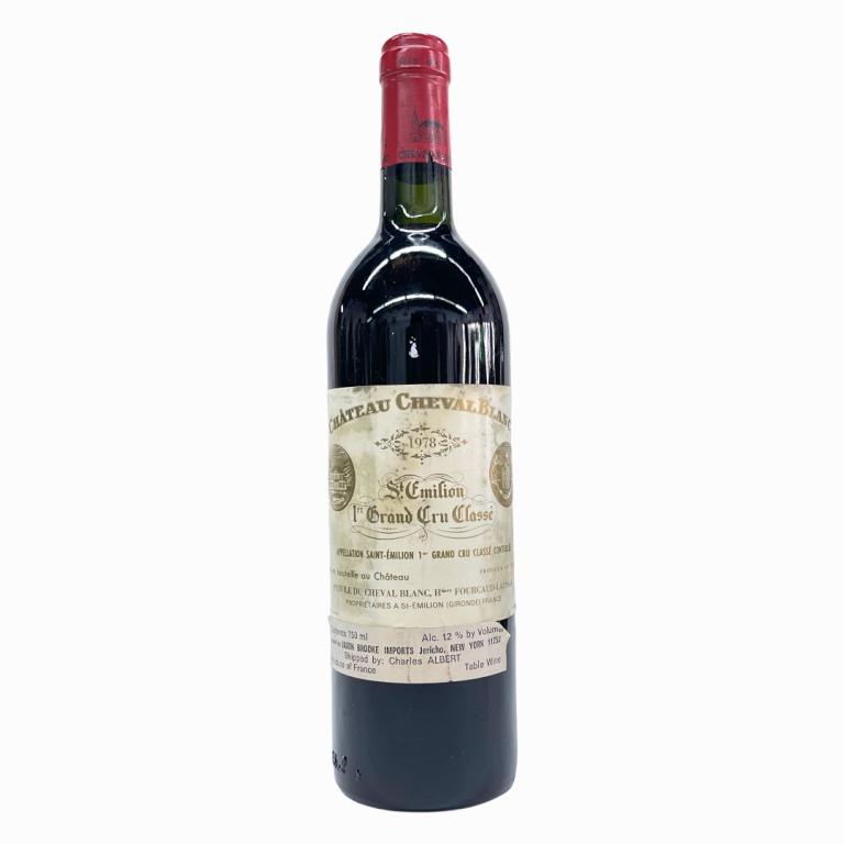 1978 St. Emilion Grand Cru Classe Chateau 750mL: 1978 Saint Emillion French Grand Cru Classe Chateau wine in 750mL bottle. Sealed and kept in cellar. Some wear to labels.