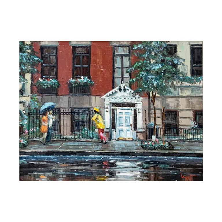 Noel Daggett (USA 1925-2005) Street Scene Oil (1 of 5)