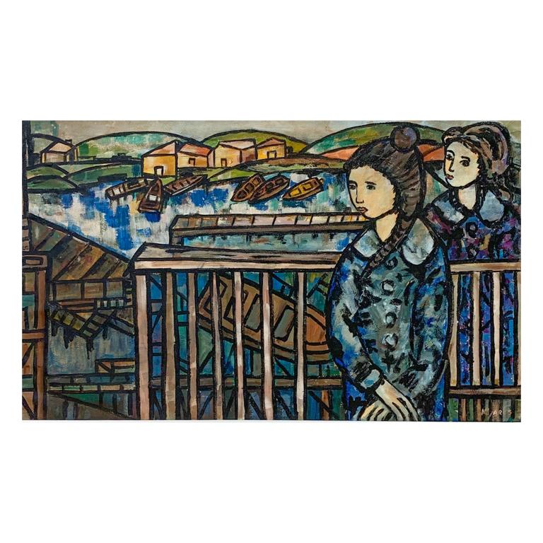 Jose Mirajes (CUBA 1921-2004) "Deleite" Oil/Canvas (1 of 5)