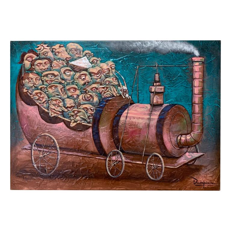 Asbel Dumpierre (CUBA b1971) Acrylic "Vapor II" (1 of 4)