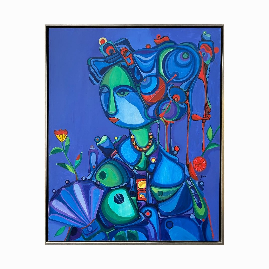 Jose Mijares (CUBA 1921-2004) Large Oil On Canvas (1 of 5)