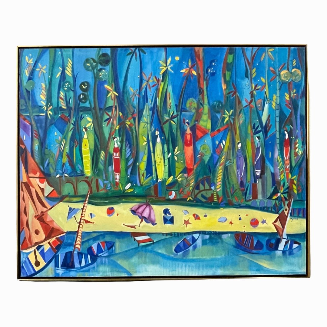 Jose Mijares (CUBA 1921-2004) "Guanabo"Oil/Canvas (1 of 5)