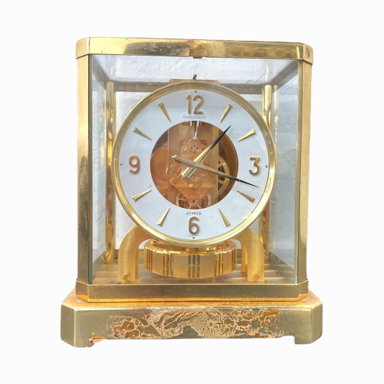 Jaeger LeCoulture Atmos Gilt Brass & Glass Clock (1 of 4)