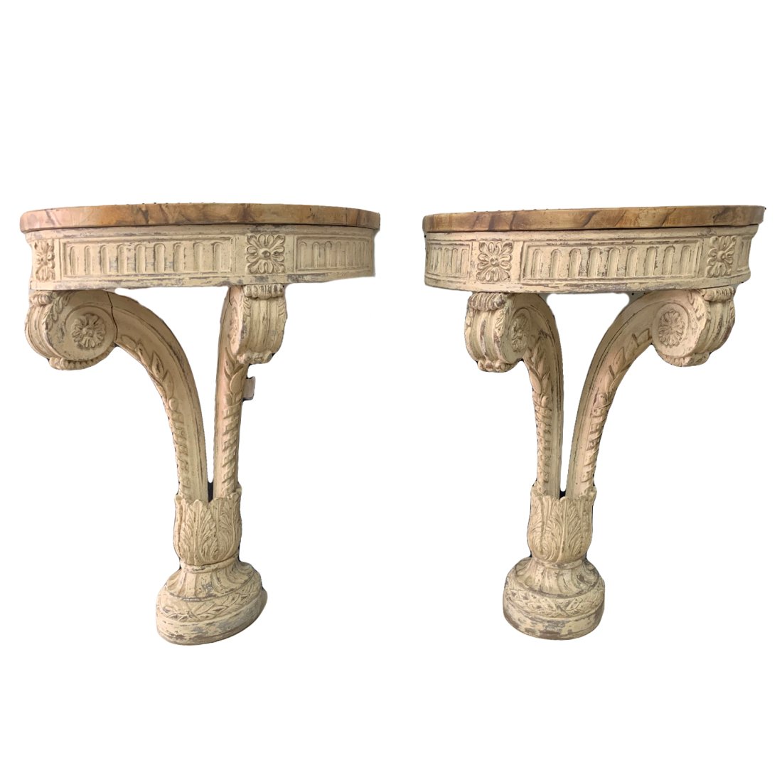 Pr 18th/19th Italian Wall Mounting Console Tables (1 of 4)