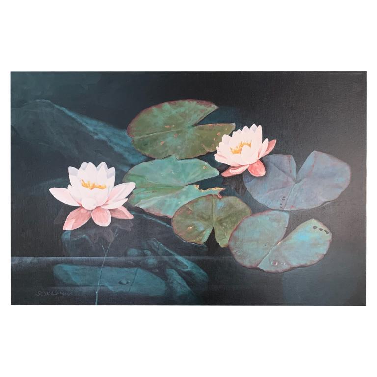 Carl Schlademan (USA 20th) Still Life Oil/Canvas (1 of 3)