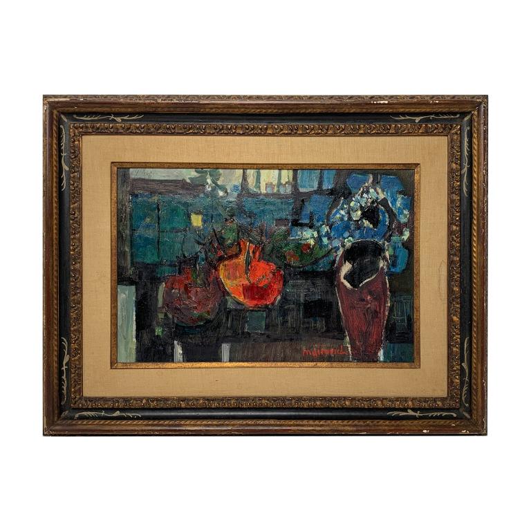 Zvi Mairovich (ISRAEL 1911-1974) Stil Life Oil (1 of 5)