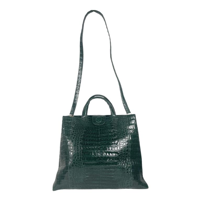 Nancy Gonzalez Genuine Crocodile Handle Bag (1 of 5)
