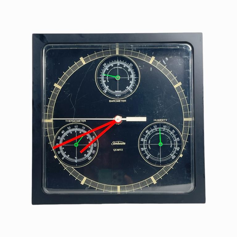 Sunbeam Barometer Thermometer Humidity Wall Meter (1 of 2)