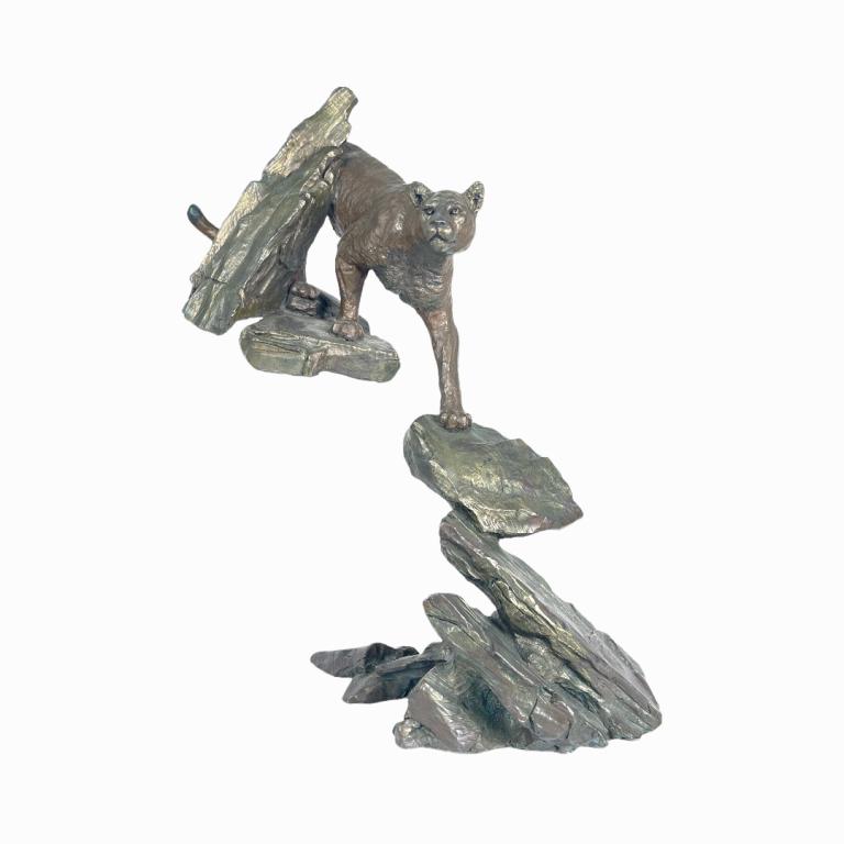 Mark Hopkins (AMERICAN / COLORADO / GEORGIA, 20TH /21st century) original heavy bronze sculpture (1 of 4)