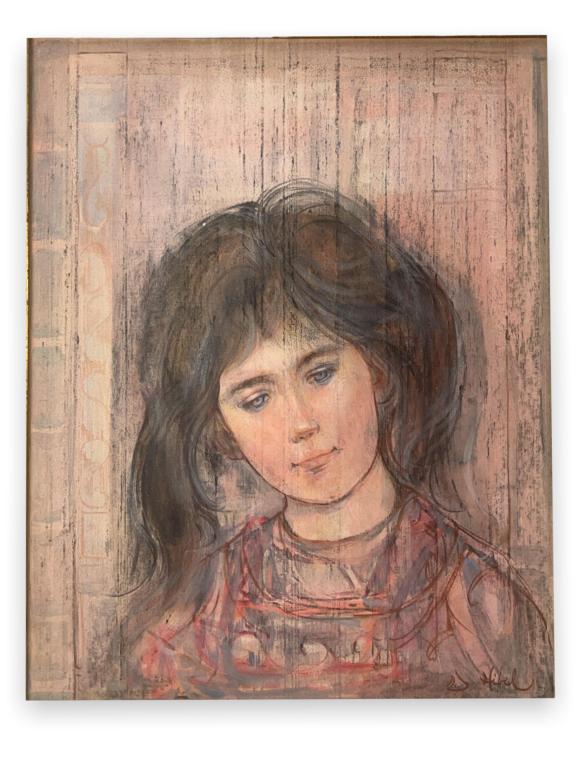 Original Edna Hibel Painting On Board (1 of 4)