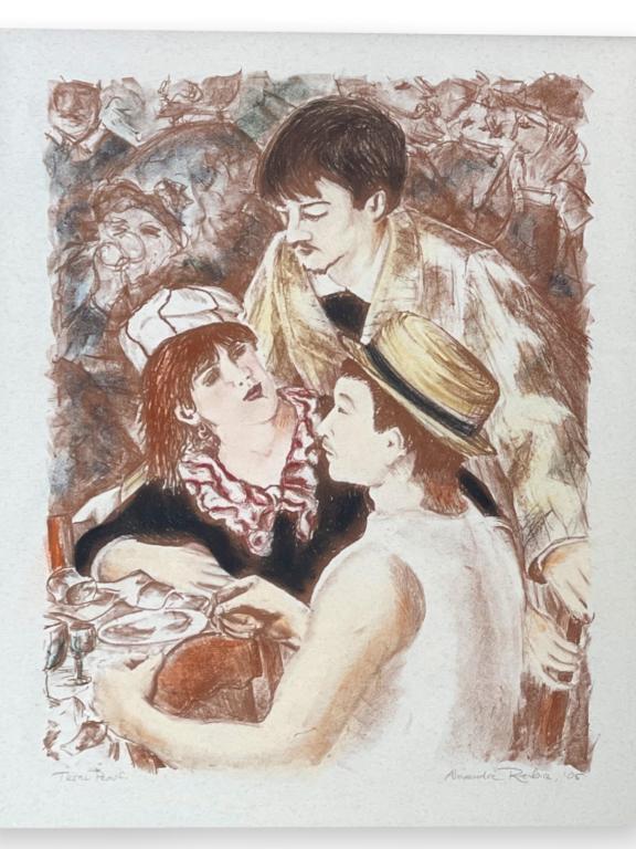 Alexander Renoir "The Boating Party" Lithograph (1 of 5)