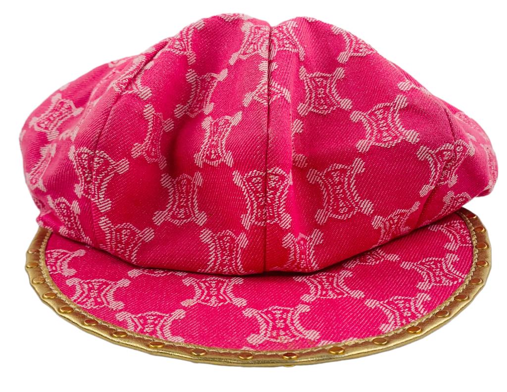 Item #:770 Item:Pink Celine Macadam Pattern Hat Designer:Celine Condition:BC Color:Pink Hardware: Item #:770 Item:Pink Celine Macadam Pattern Hat Designer:Celine Condition:BC Color:Pink Hardware Color:N/A Material:Fabrics Accesories:N/A Serial Number:N/A Strap Drop / Handle Length/Waist:N/A Weight