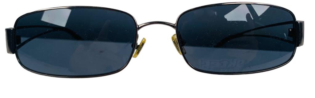 Item #:762 Item:Miu Miu Black Chrome Sunglasses Designer:Miu Miu Condition:C Color:Black/chrome (1 of 10)