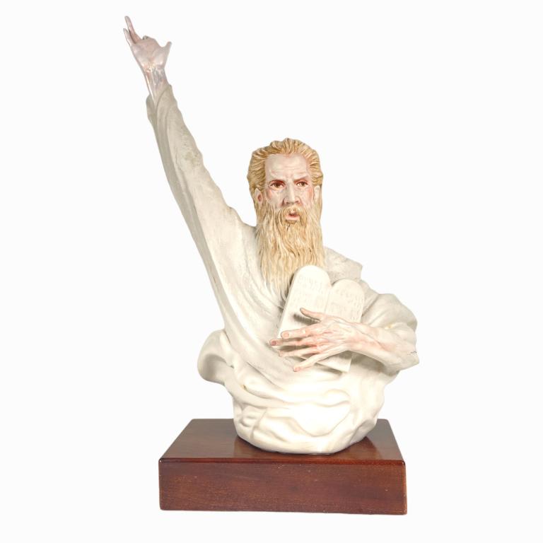 Cybis Porcelain "Moses" with Commandments Bust (1 of 5)