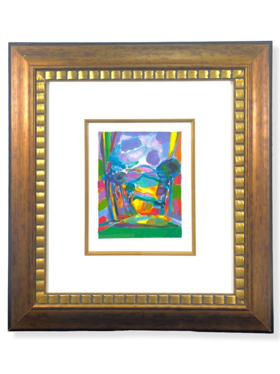 Marcel Mouly "LES NUAGES MAUVES" Lithograph: Marcel Mouly "Les Nauges Mauves" Lithograph Edition 2/300 Signed to the lower right corner Dimensions: -Framed: 29" x 26" in. -Art:13" x 10 1/2" in.