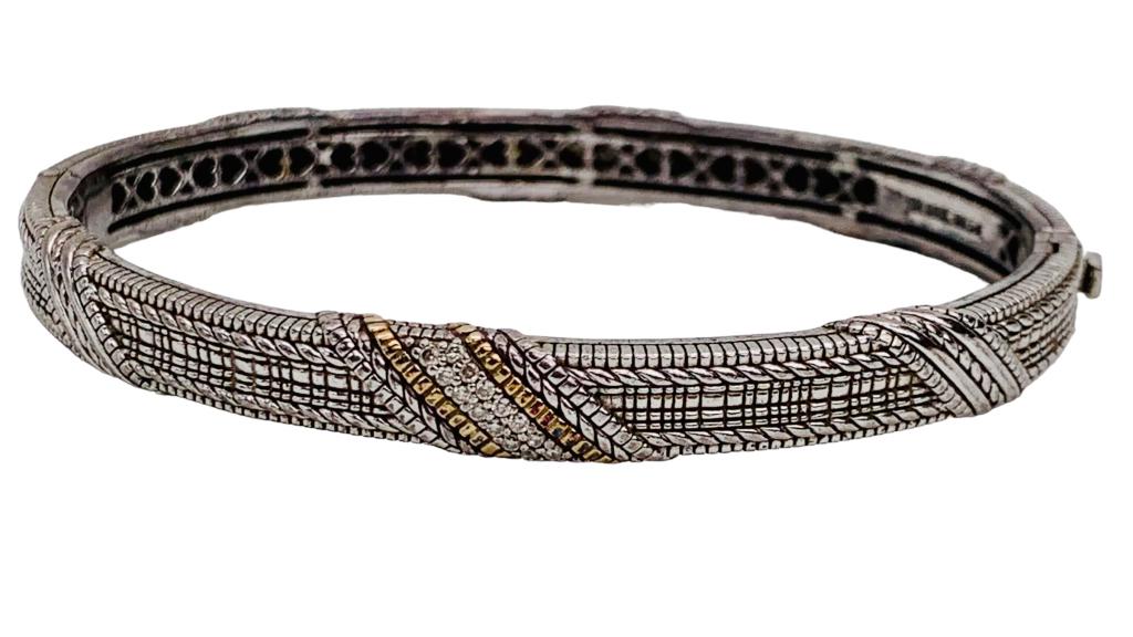 Judith Ripka Sterling Silver Bangle (1 of 4)