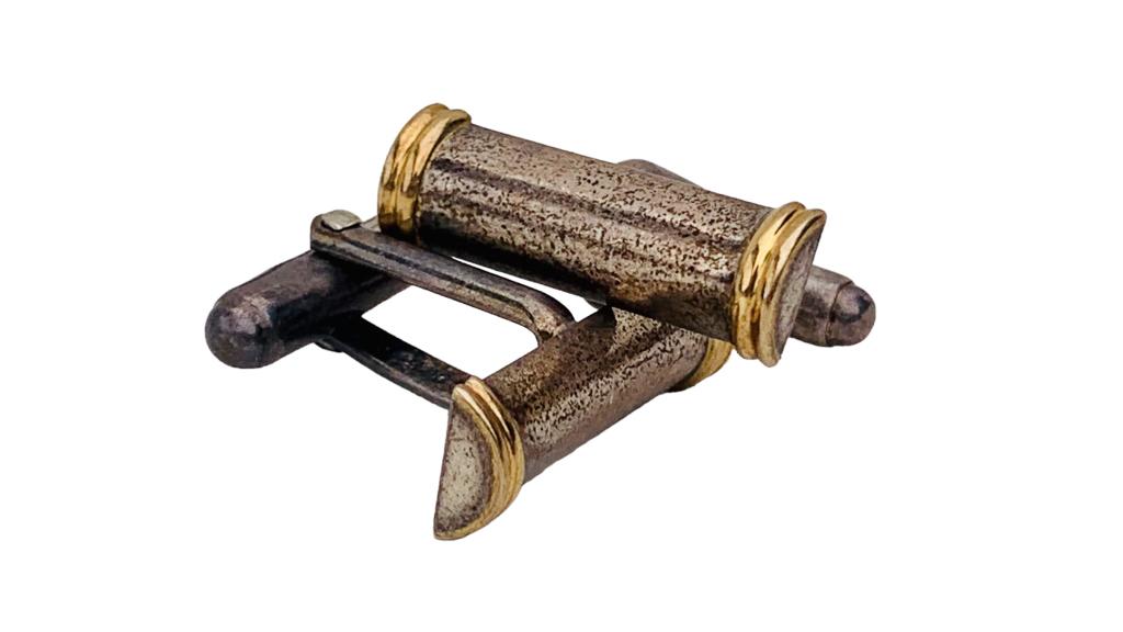 Tiffany & Co Sterling Silver & Gold Cuff Links (1 of 3)