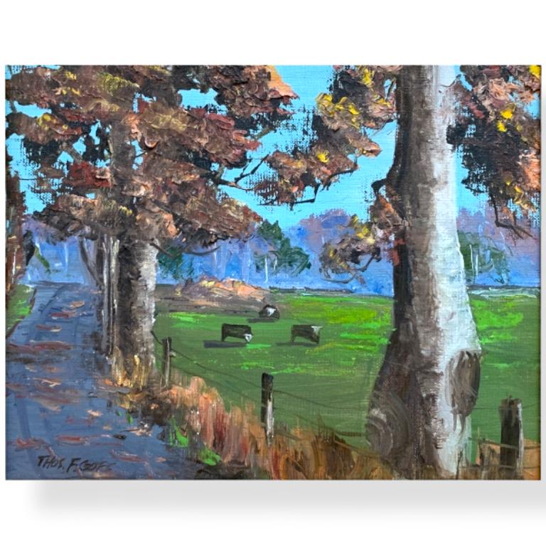 Thomas Fisk Goff (1980-1984)Landscape Oil on Board (1 of 4)