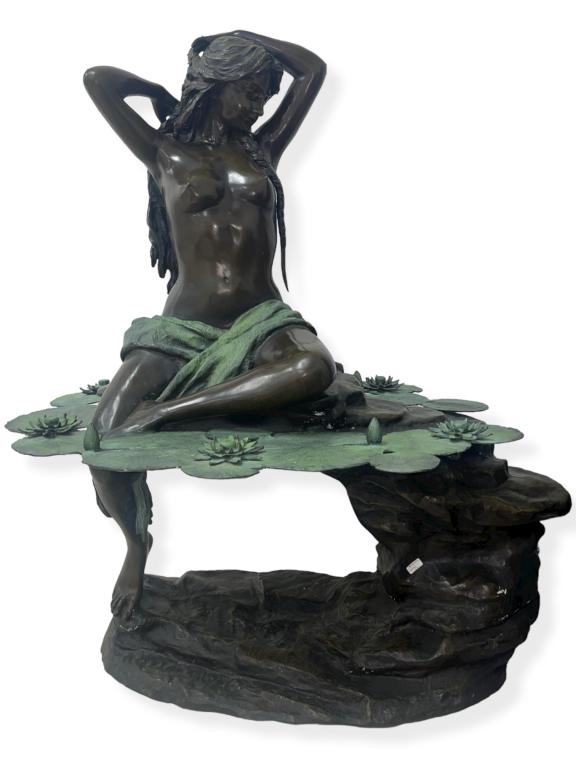 AFTER AUGUSTE MOREAU MONUMENTAL SCULPTURE 65" TALL (1 of 8)