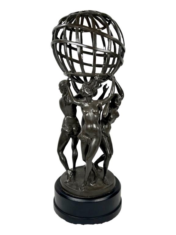 AROUND THE WORLD BRONZE SCULPTURE (1 of 6)
