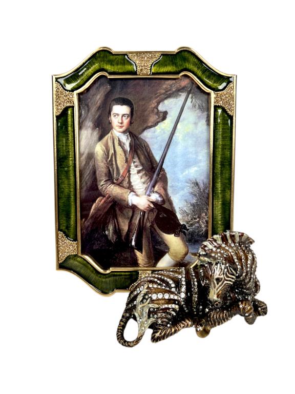 JAY STRONGWATER PICTURE FRAME WITH ZEBRA (1 of 5)