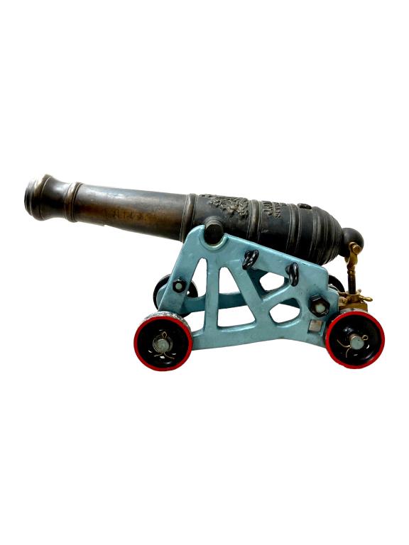 J J Wolfe Foundry Bronze Signal Cannon Steel 1840 (1 of 6)