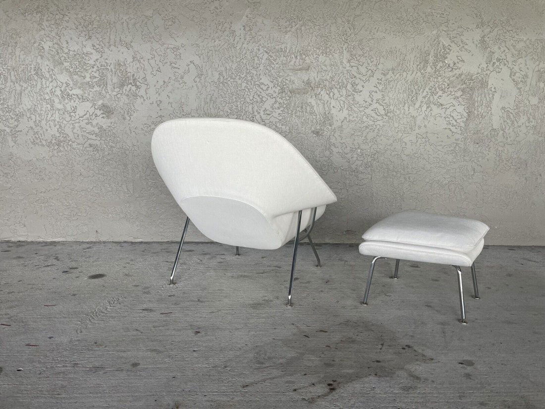 Knoll Womb Chair & Ottoman Stamped 100% Authentic - Medium Size/Childâ€™s Chair (1 of 5)