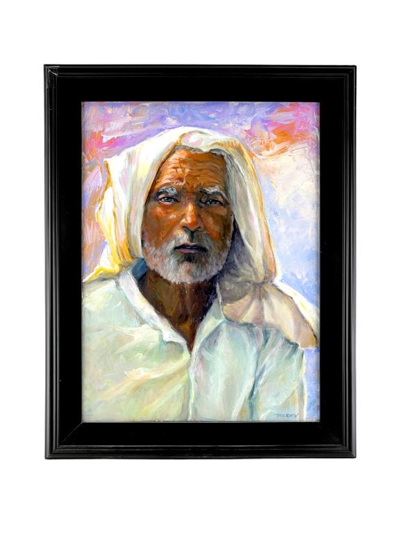 Original "Om" Oil on Linen by Joan Therien (1 of 9)