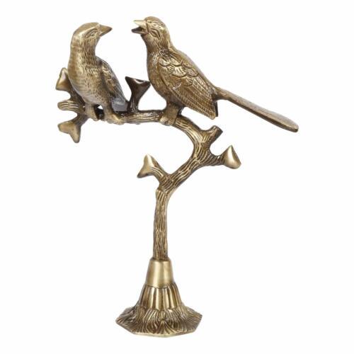 Antique Brass Twin Parrot Love Birds Sculpture9.5" (1 of 4)