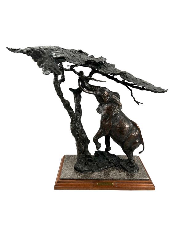 K. ULLBERG "UNDER THR FLATTOP" BRONZE: ARTIST: Kent Ullberg TITLE: "Under the Flattop" SIGNED: ULLBERG EDITION: DIMENSIONS: