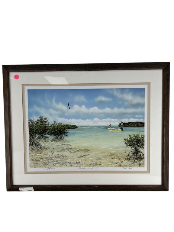 JAMES W HARRIS (B.1946) SEASCAPE SIGNED + NUMBERED (1 of 5)