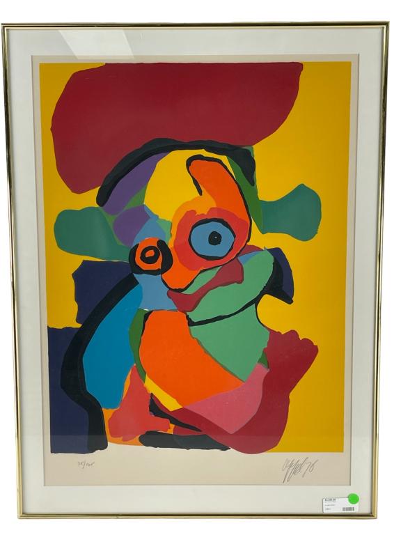 INCREDIBLE KARL APPEL ORIGINAL LITHOGRAPH FRAMED (1 of 5)