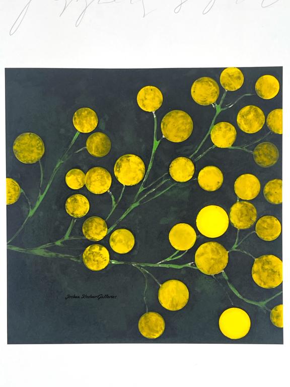 DONALD SULTAN 1994 LIMITED ED PRINT YELLOW PEPPERS (1 of 4)