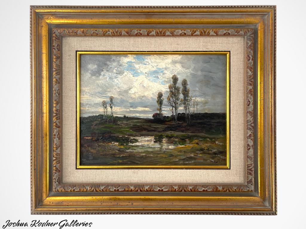 CARL WEBER(AMERICAN, 1850-1921) "TWILIGHT" SIGNED: CARL WEBER(AMERICAN, 1850-1921) "TWILIGHT" SIGNED CARL WEBER LEFT SIDE Carl C, Weber was born on Oct. 18, 1850, in Philadelphia, the son of Daniel Gottlieb Paul Weber (Paul Weber in common usage), a w