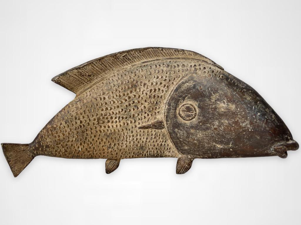 Mid Century Modern Brutalist Bronze Fish (1 of 4)