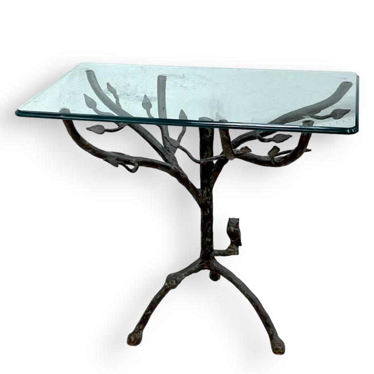Elegant Giacometti Style Iron Based Side Table (1 of 3)